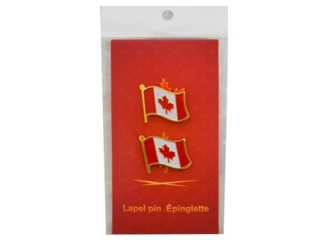CANADA 2PK LAPEL PINS FLAG