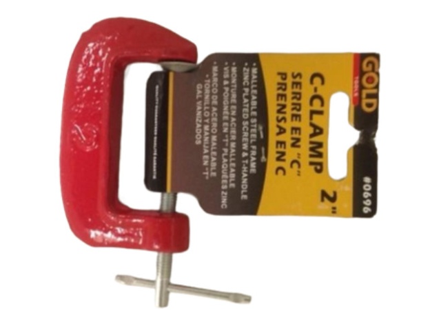 C clamp 2 inch - red