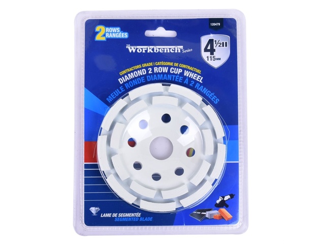 Diamond cup wheel 4.5 7/8 bore 7500 RPM\