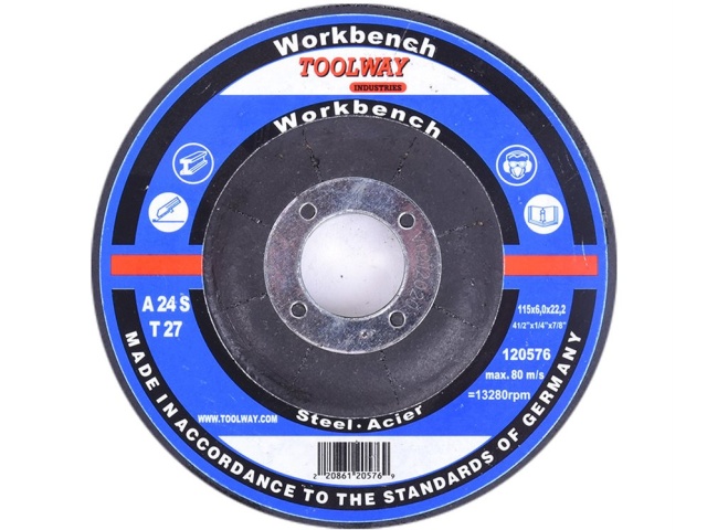 Grinding Wheel 4 1/2 X 1/4 X 7/8 Metal\