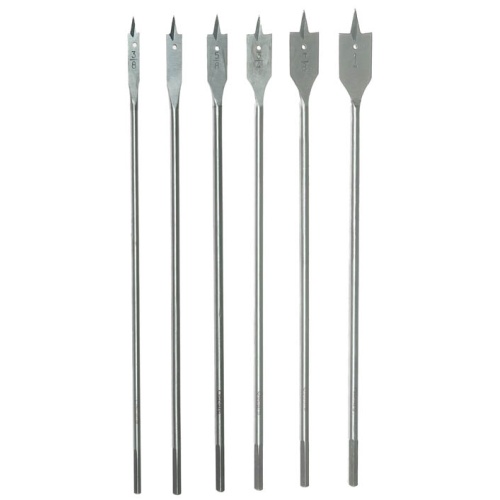 6 Pc 12 Spade Wood Boring Drill Bit Set