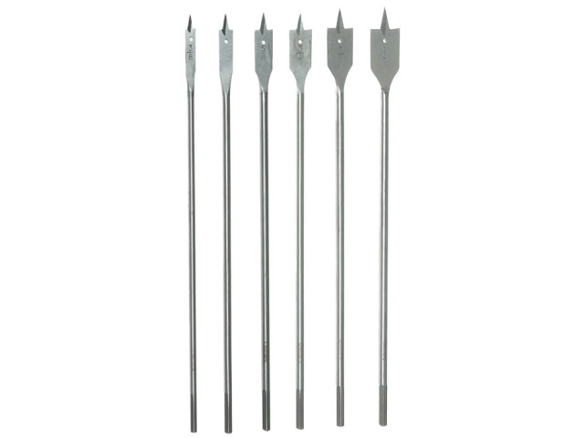 6 Pc 12 Spade Wood Boring Drill Bit Set\