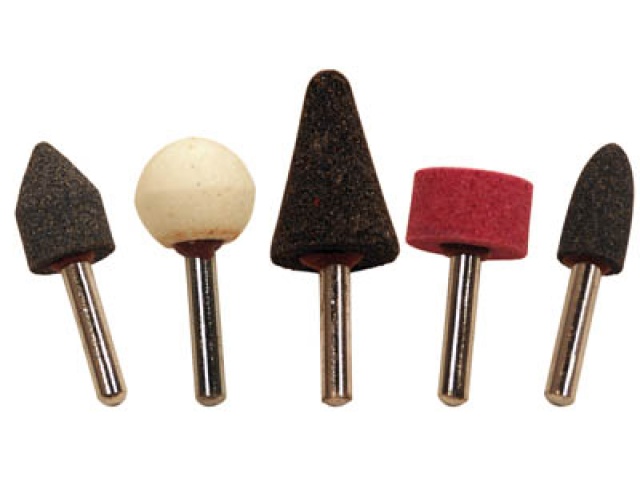 Mounted stone assortment 5 pc 1/4 inch