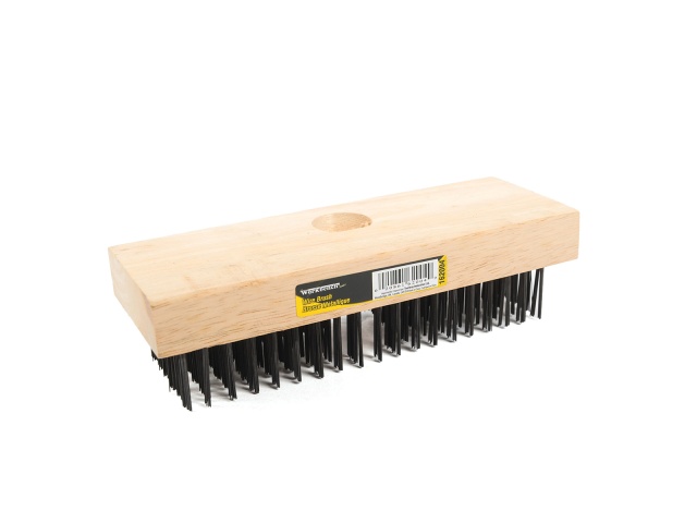 Wire Brush 6 Row X 19  x 7.25 L block