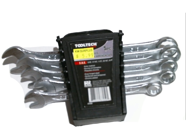 Wrench set 5 pc SAE 3/8 7/16 1/2 9/16 5/8