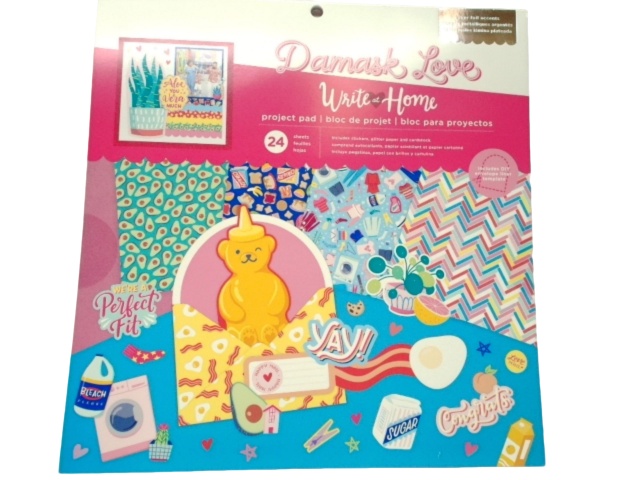 Project Pad Damask Love Write At Home 24 Sheets