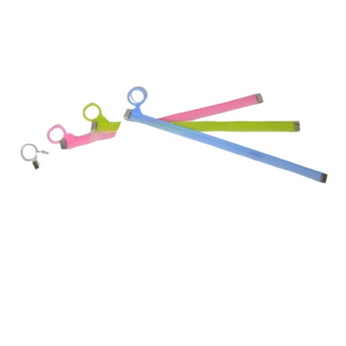 PENCIL POUCH CLEAR ASST'D COLOR ZIPPER