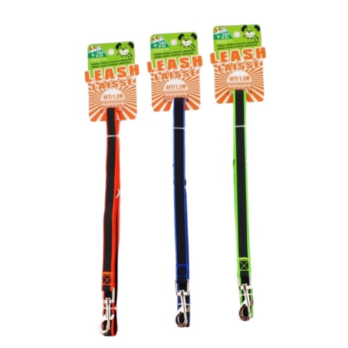 DOG LEASH 1.5cm X 4FT NEON GLOW IN DARK ASST'D COLOR