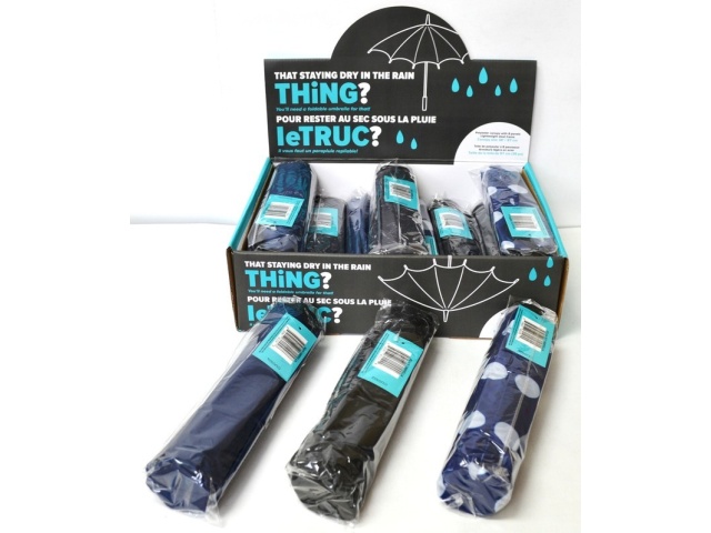 FOLDING UMBRELLA ASSORTED (12 PCS/DISP)