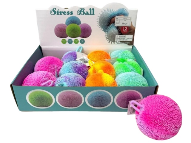 FLUFFY PUFFER BALL ASST\'D COLORS 12/DISP