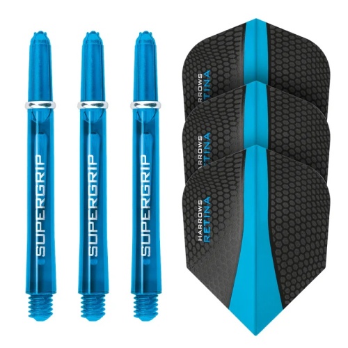 Flights & Shafts H. Aqua/Black