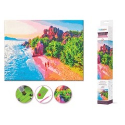Craft Medley Kit: Diamond Painting Coastline Art 15.8x19.7
