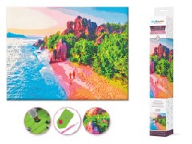 Craft Medley Kit: Diamond Painting Coastline Art 15.8x19.7\