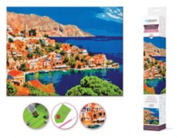 Craft Medley Kit: Diamond Painting Coastline Art 15.8x19.7\