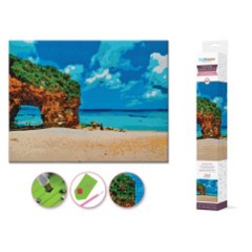 Craft Medley Kit: Diamond Painting Coastline Art 15.8x19.7