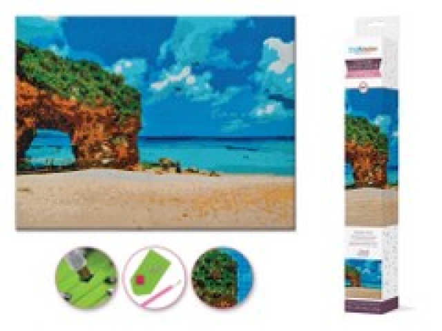 Craft Medley Kit: Diamond Painting Coastline Art 15.8x19.7\