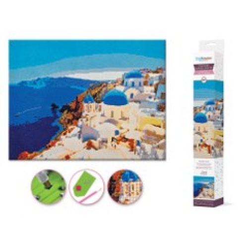 Craft Medley Kit: Diamond Painting Coastline Art 15.8x19.7