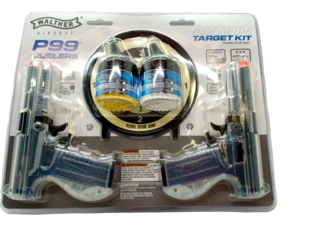 Airsoft Gun Set Duelers P99 Action Target Kit 250fps. Walther