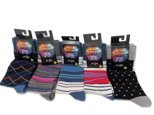 Socks Men\'s Fashion Donnie Walkers Assorted Colours made in Canada - each sold individually