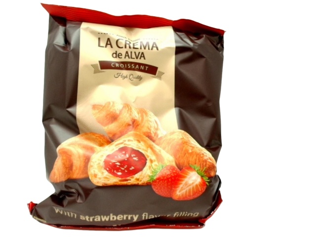 Croissant w/Strawberry Filling 210g. La Crema De Alva