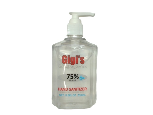 Hand Sanitizer 75% Alcohol 250mL Gigi\'s Goodbye Germs