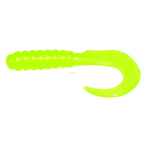 3 Curl Tail Grub Chart Pearl 10 per pack