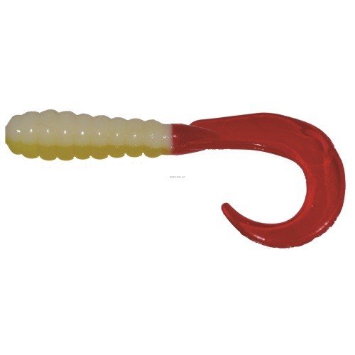 3 Curl Tail Grub, Bad Blood, 10 per pack