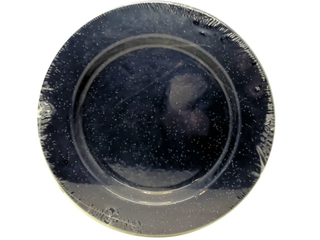 Enamel Plates 10.5 4pk. Blue Speckle Wanderlust (or b/u $2.99/ea.)\