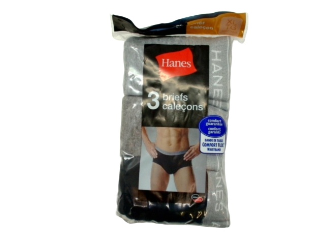 Men\'s Tagless Briefs 3pk. XL Hanes