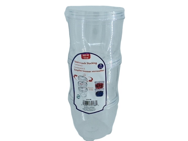 Container 3 pc twist \'n lock 355ml