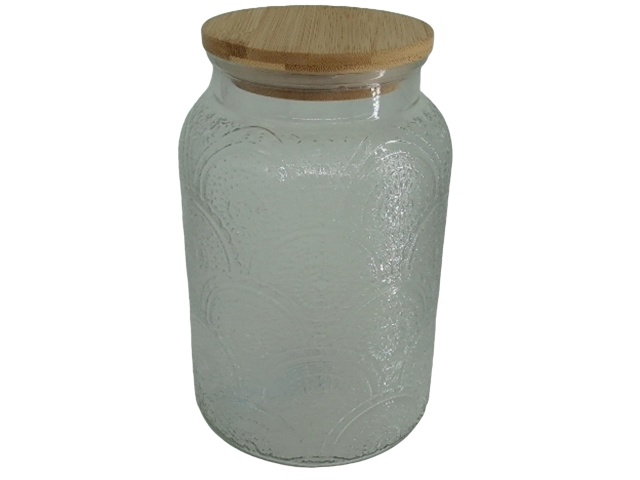 Storage jar with bamboo lid 1.5L 51oz