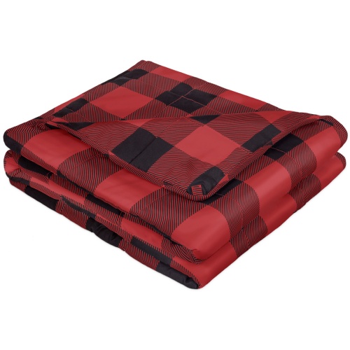 Weighted blanket 28x72 inch red & black
