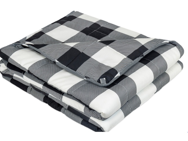 Weighted blanket 28x72 inch white & black