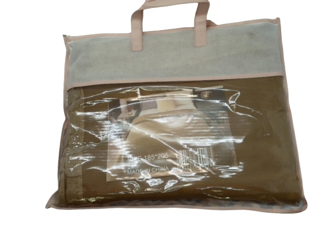 Blanket 185cm x 205cm Brown Vogue Homes (ENDCAP)