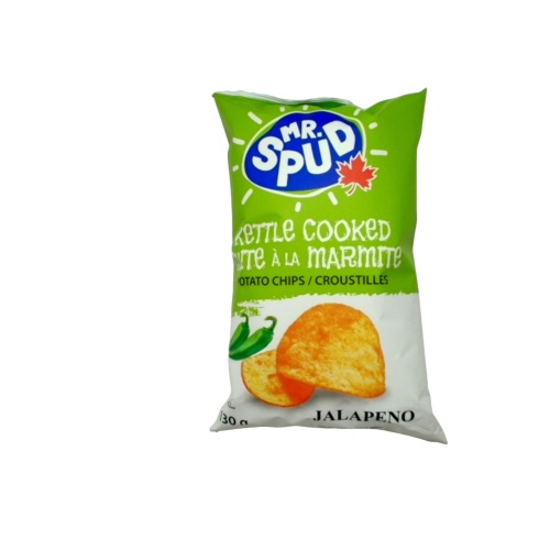 Mr. Spud Kettle Cooked Chips Jalapeno 130g.