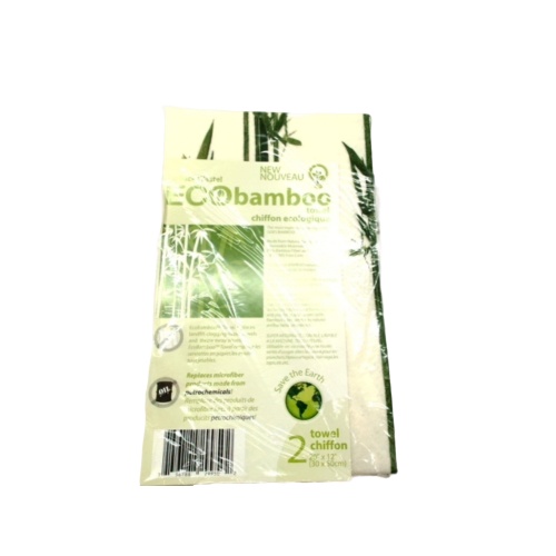 Bamboo Towel 2pk Save The Earth 20 X 12