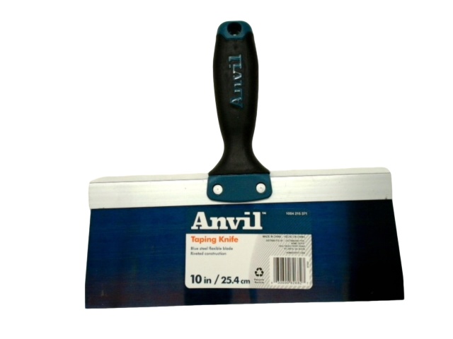 Taping Knife 10 Blue Steel Flexible Blade Anvil\