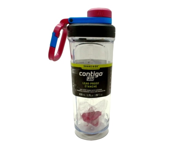 Shake & Go Mixer Bottle 828mL Blue/Poppy Contigo Fit