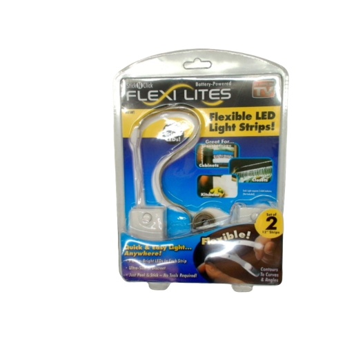 Flexible LED Light Strips Set Of 2 12 Strips Flexi Lites Stick N Click