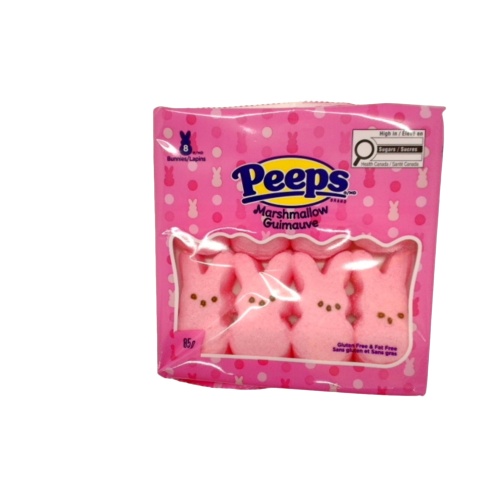 Marshmallow Peeps Pink Bunnies 8pk. 85g.