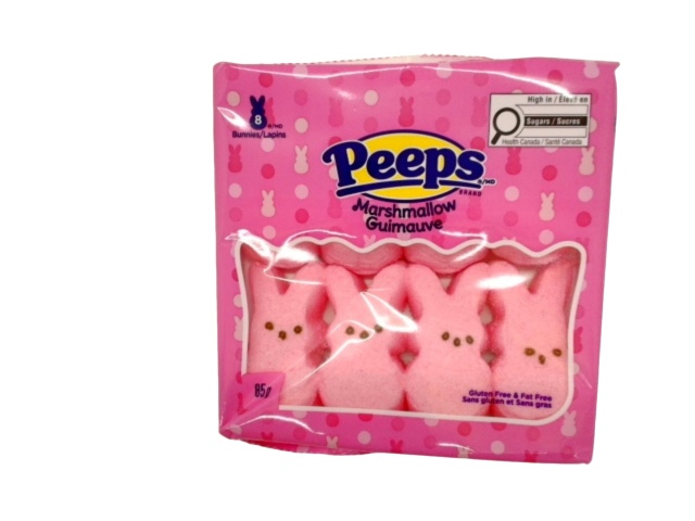 Marshmallow Peeps Pink Bunnies 8pk. 85g.