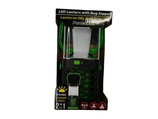 LED lantern with bug zapper - rechargable 1200mAh battery