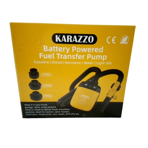 Battery Powered Fuel Transfer Pump Karazzo