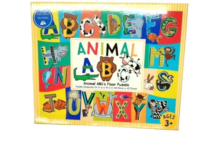 Animal ABC\'s Floor Puzzle 60pcs. 24 x 18\