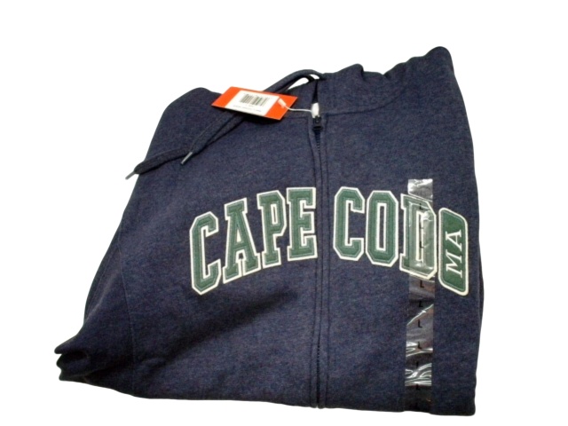 Cape Cod Zipper Hoodie Large Navy