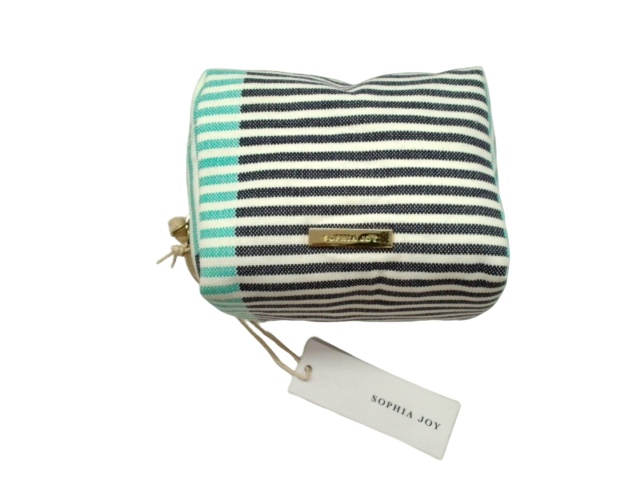 Cosmetic Organizer Two Tone Stripe Sophia Joy