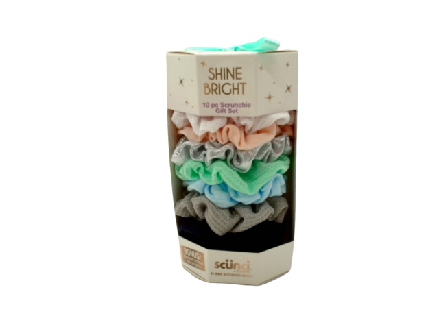 10pc. Scrunchie Gift Set Shine Bright Scunci