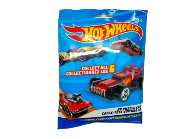 Hot Wheels 3d Puzzle Car W/popping Candy 3g.