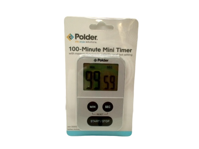 100 Minute Mini Timer Polder (silver)