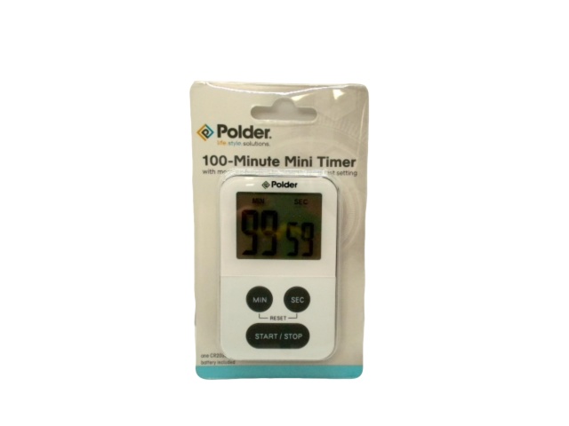 100 Minute Mini Timer Polder (white)